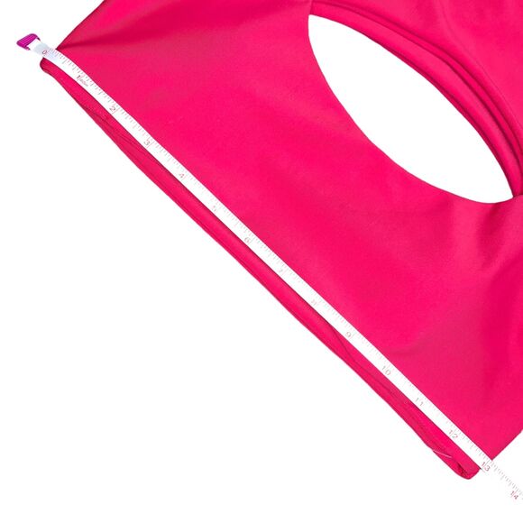 Cupshe Womens Bikini Swimsuit Top Cutout High Neck Magenta Pink Small - Picture 10 of 12
